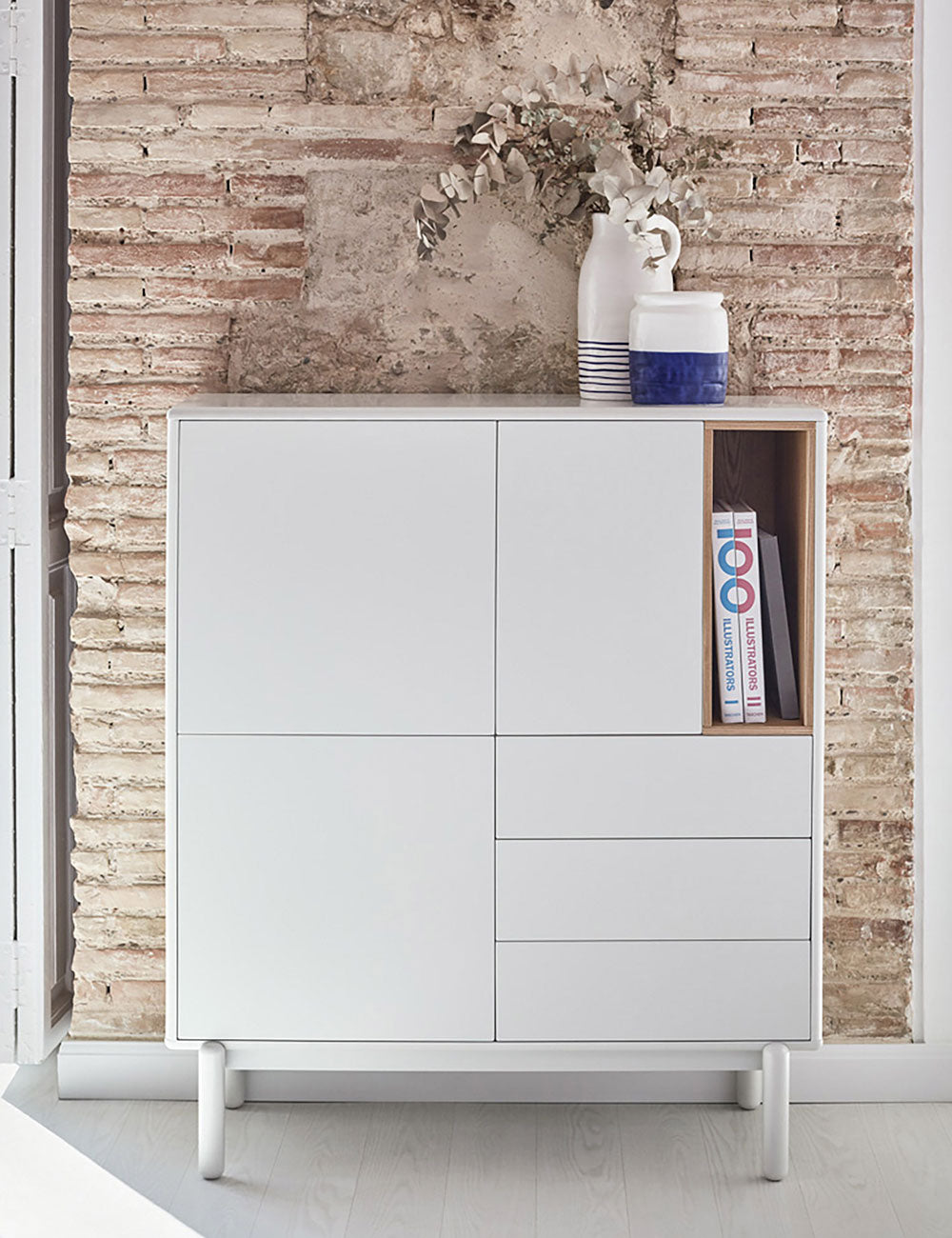 Corvo tall sideboard 3P3C