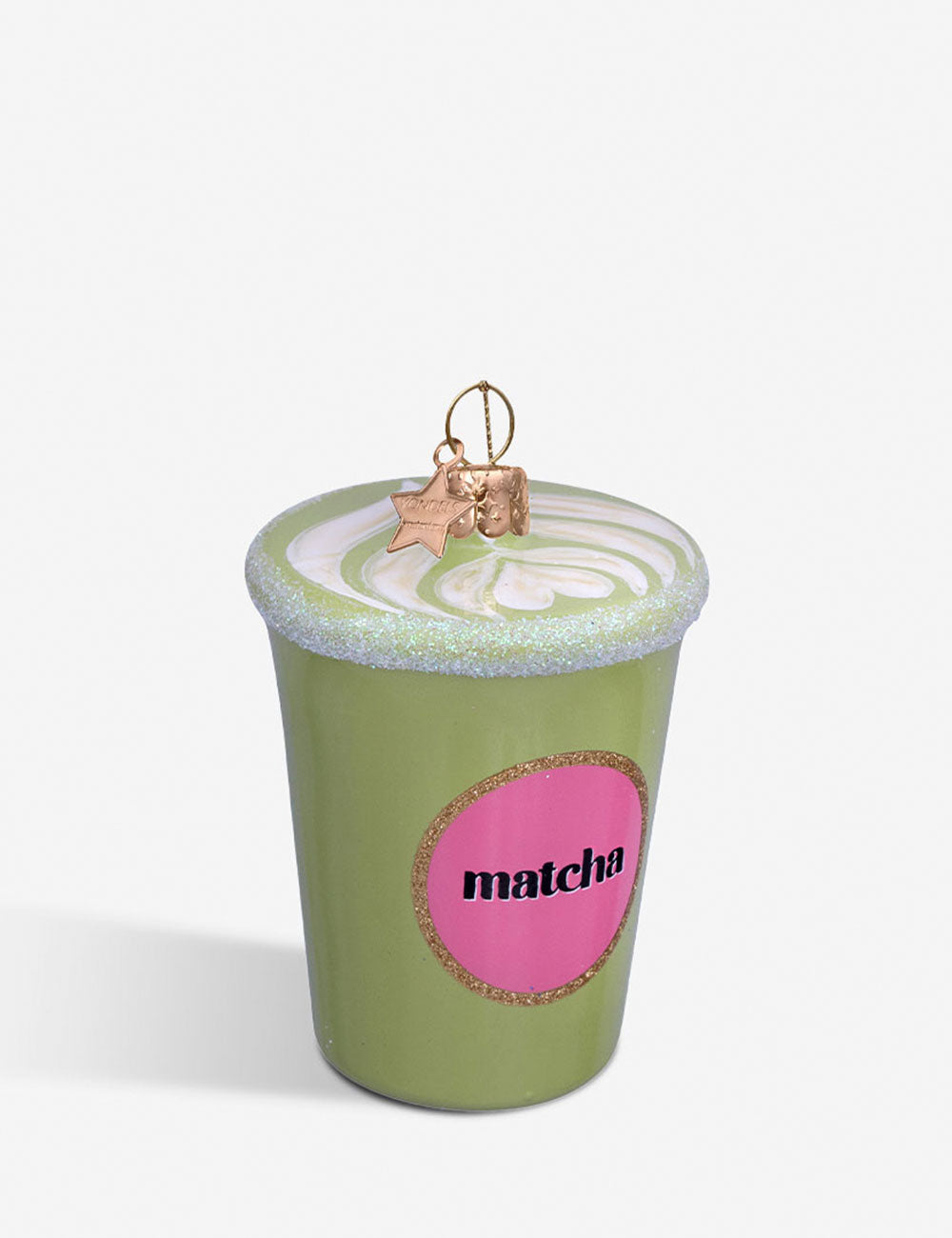 Matcha glass ornament 