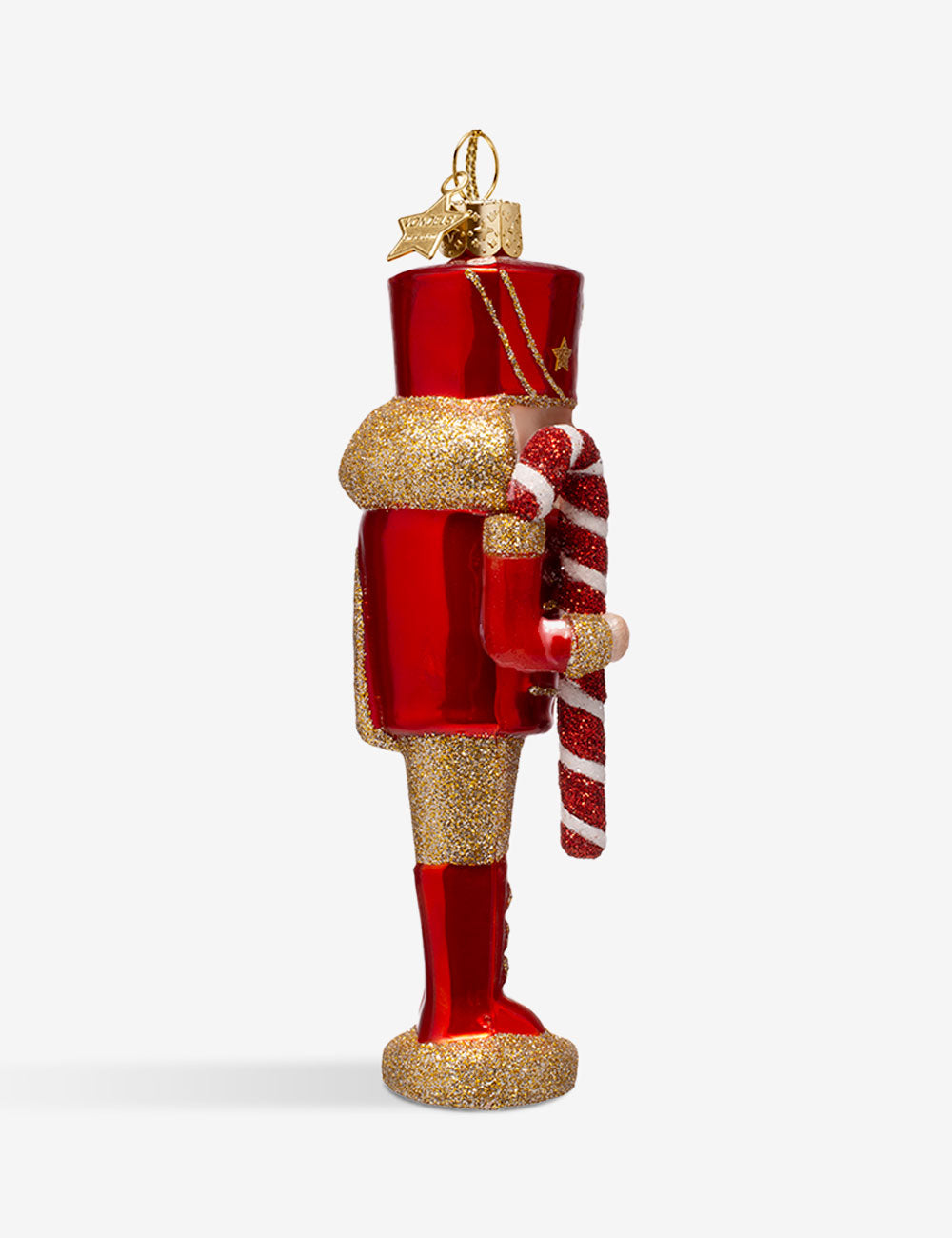 Nutcracker glass ornament 