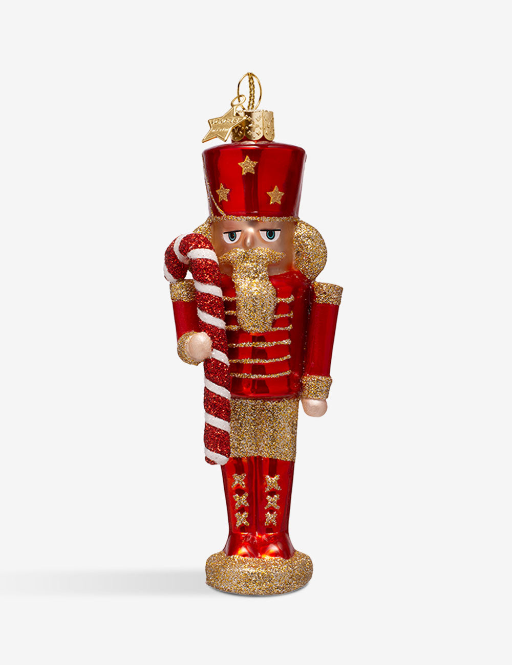 Nutcracker glass ornament 